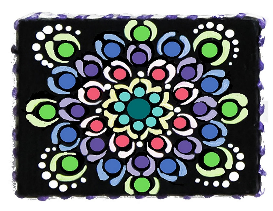 Rectangle Mandala Fridge Magnets - Options Available