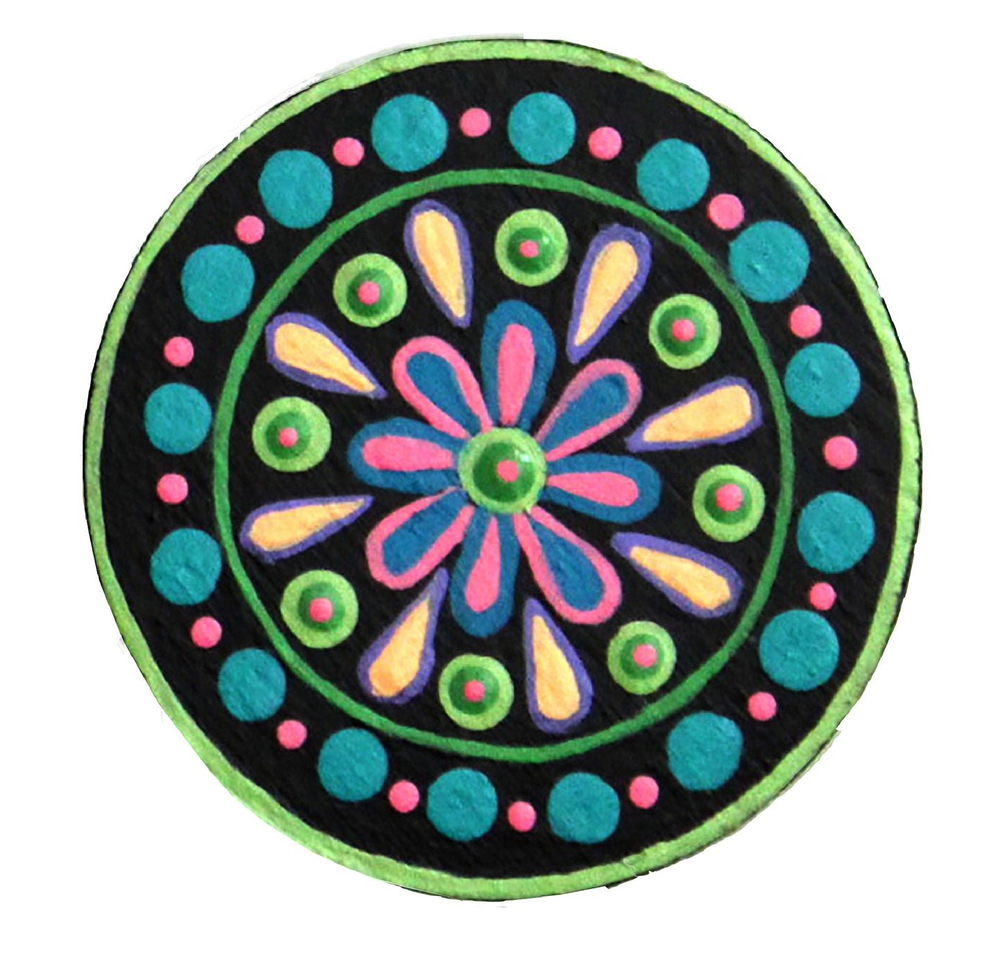 Round Mandala Fridge Magnets - Options available