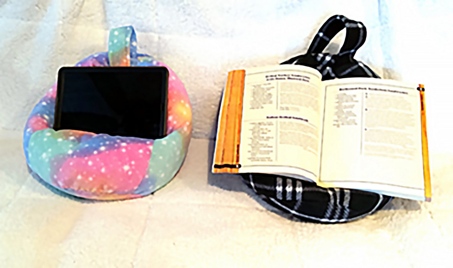 Beanbag Lap Pillows to Hold Electronics or Books